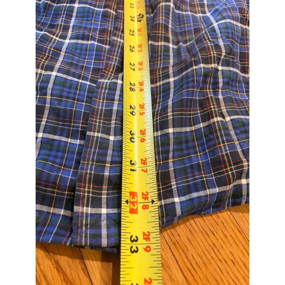 Ralph Lauren Custom Fit XL Blue Plaid Tartan Button Down Shirt Men’s - Picture 7 of 7